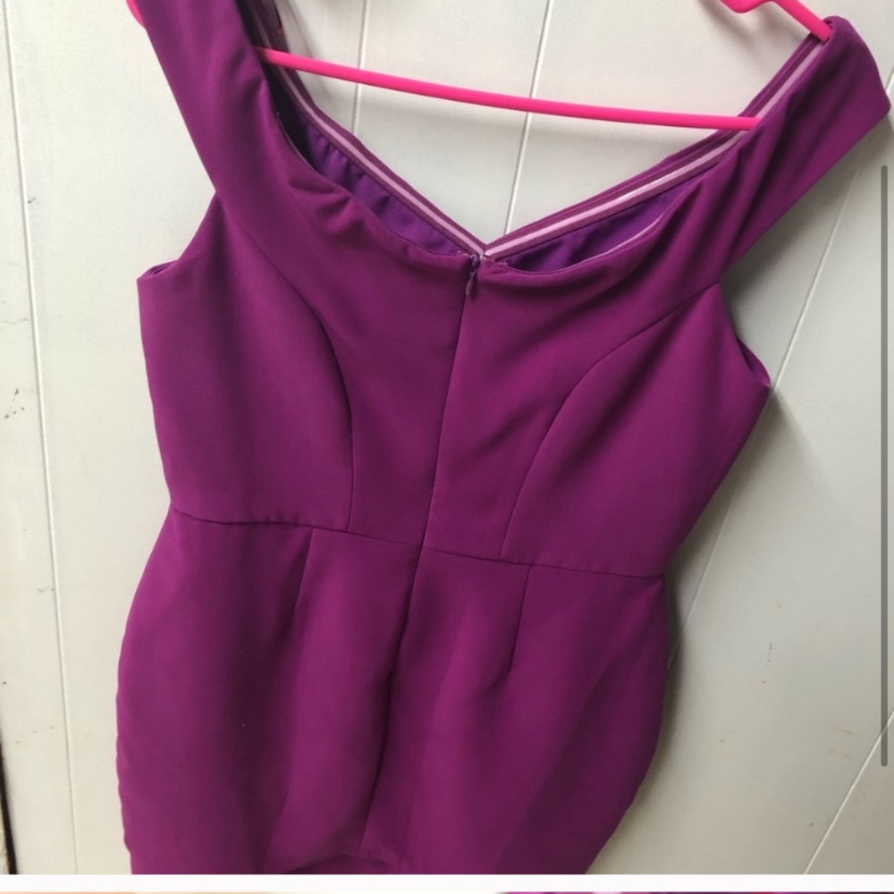 Adelyn Rae Off Shoulder Mini Dress - Purple - Picture 8 of 9